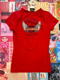 Red Harley Davidson Cut Out Top