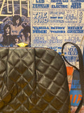 Black Quilted Leather Clutch