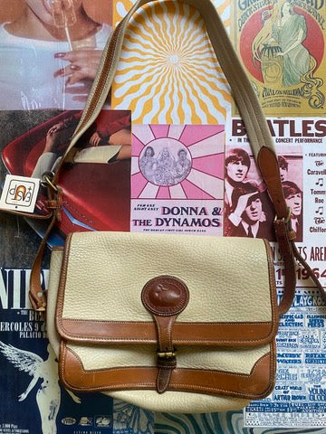 Dooney & Bourke Beige Leather Crossbody Purse