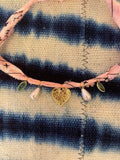 Pink Handkerchief Charm Necklace