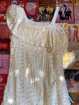 White Lace Long One Shoulder