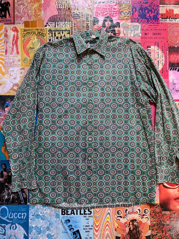 Teal And Purple Button Down