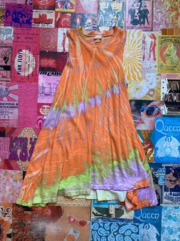 Orange Tie Dye Long Tank