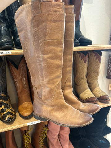 Taupe Frye Riding Boots