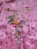 Pink Silk Embroidered Kimono