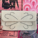 Pearl beaded wallet
