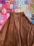 Brown Leopard Print Maxi Skirt