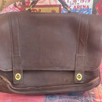 Coach leather briefcase bag