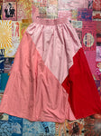 Pink Block Pattern Skirt