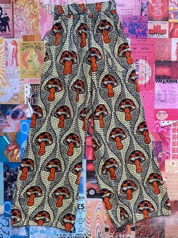 Mamie Ruth Mushroom Flare Pants