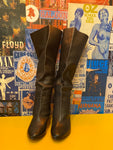 Michael Kors Black Knee High Leather Boots