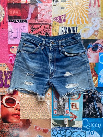 Big John Distressed Denim Shorts