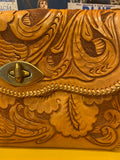 Embossed Leather Purse