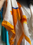 Orange Butterfly Silk Scarf