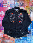 Decorative Black Rockmount Ranch Wear Shirt