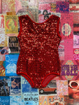 Red Sequin Leotard