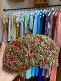 Gold Hard Shell Flower Purse