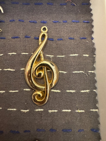 Big Music Note Charm