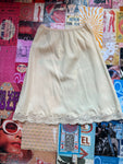 Ivory Lace Trim Skirt