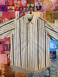 Wrangler Striped Short Sleeve Button Down