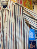 Wrangler Striped Short Sleeve Button Down