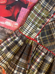 Plaid Skirt With Trim