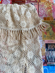Layered Crochet Fringe Trim Skirt