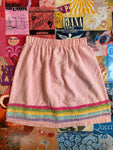 Pink Stripe Tufted Skirt