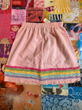 Pink Stripe Tufted Skirt
