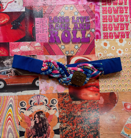 Blue Tie Dye Rope Belt