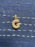 Blinged Bubble Letter Charm