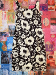 Brown and White Flower Dress