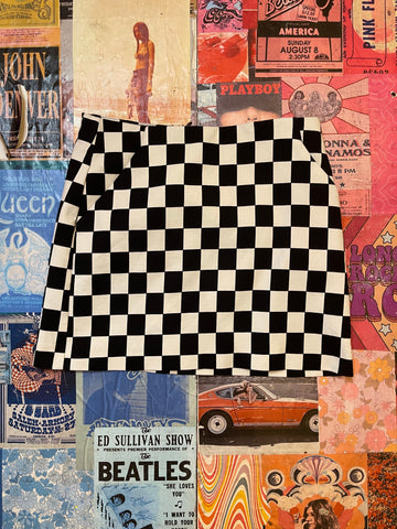 Checkered Mini Skirt