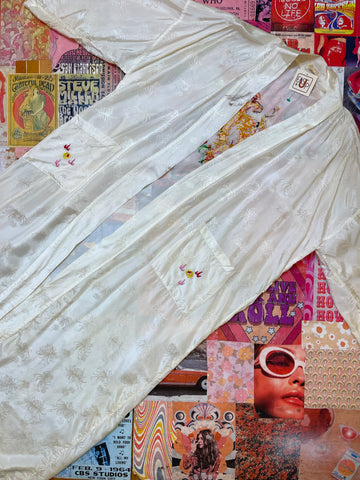 White Silk Dragon Kimono