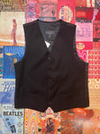 Black Mens Button Up Vest