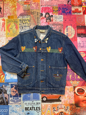 Patched Cat Jean Jacket