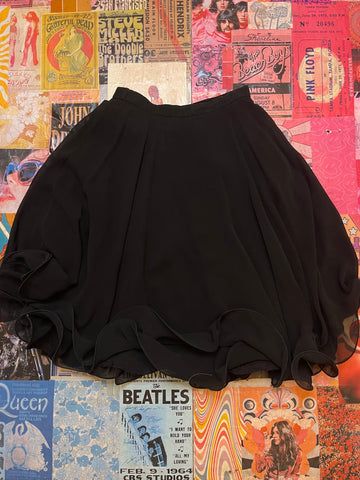 Cursive Black Skirt