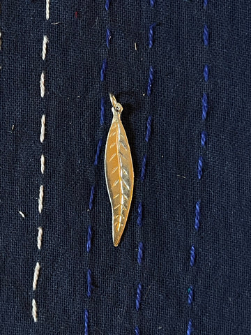 Silver Feather Charm