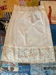 White Lace Slip Skirt