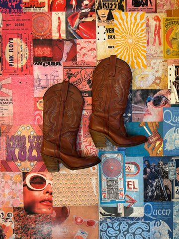 Miss Capezio Red-Brown Boots