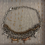 Layered Horse Choker Necklace