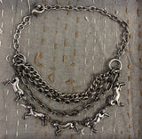 Layered Horse Choker Necklace
