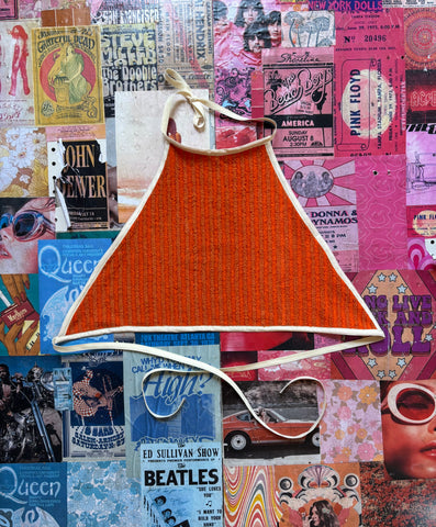 Orange Triangle Tie Top