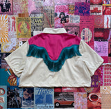 Pink And White Fringe Cowboy Shirt