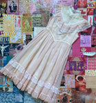 Gunne Sax Baby Pink Lace Doll Dress