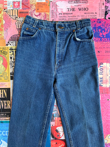 levi dark wash denim jeans