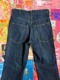 Dark Wash Denim Straight Jeans