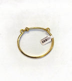 Gold hook link bracelet