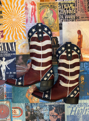J.B. Dillon American Flag Cowboy Boots