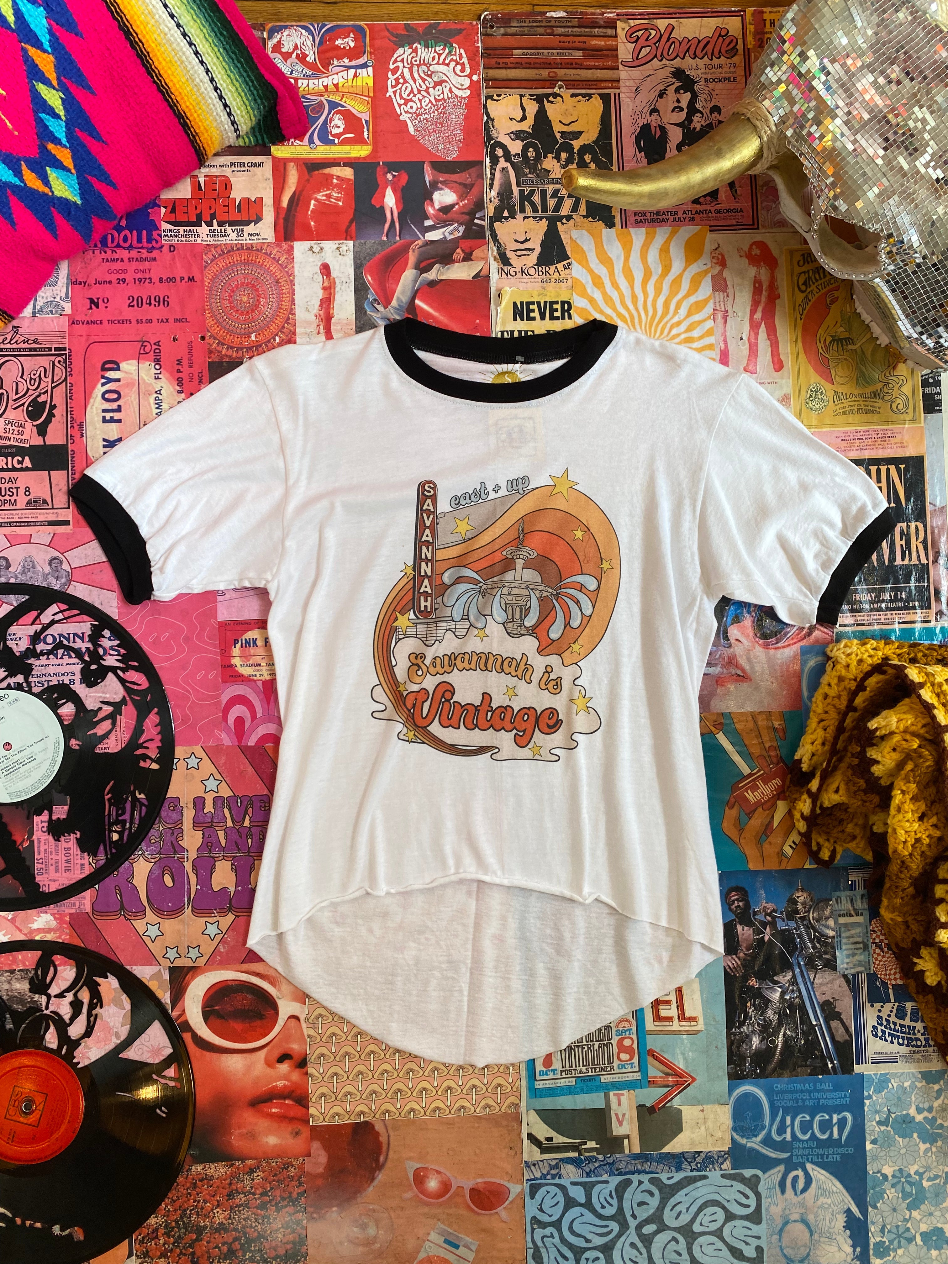 【MARITHE】W VINTAGE BASEBALL RINGER TEE 5COLOR MARITHE FRANCOIS GIRBAUD] W VINTAGE BASEBALL RINGER TEE sky blue